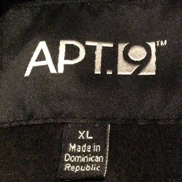 Apt 9 Black Recycled Wool Blend Sailor Button Pea Coat - Picture 13 of 16